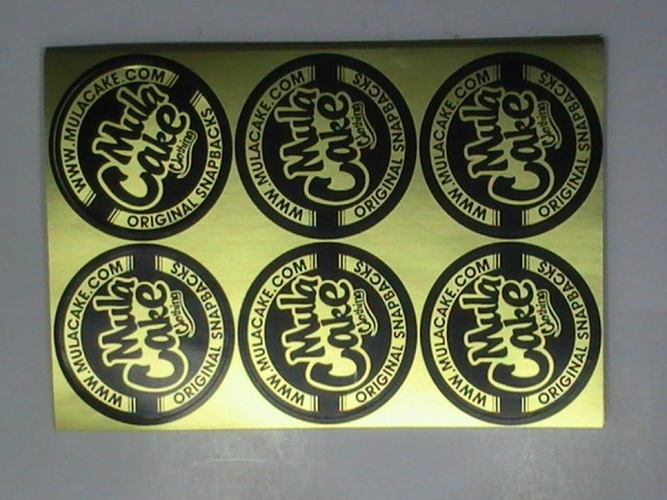 Gold Metallic Colour Stickers Gold Stickers Custom Gold Stickers