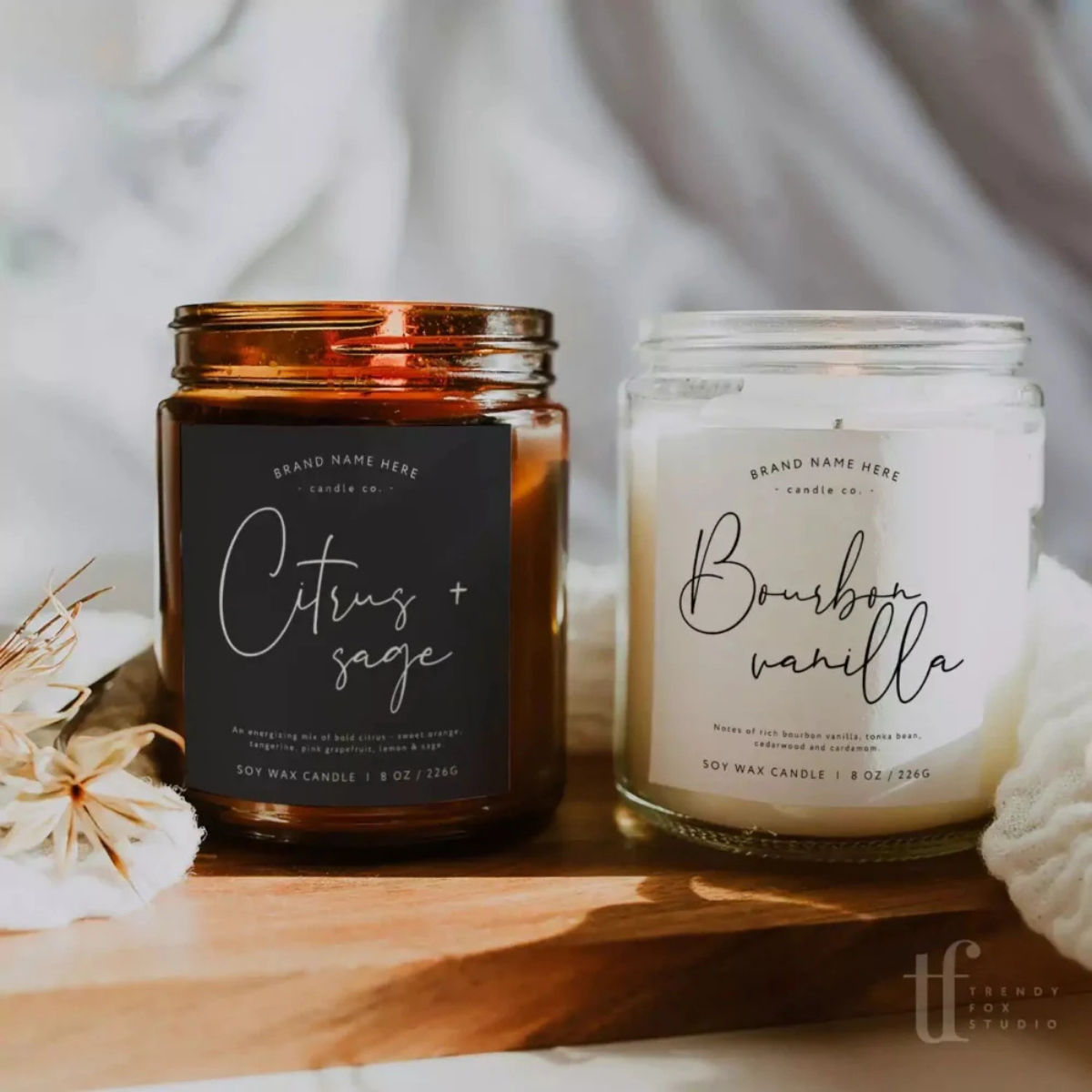 Custom Candle Jar Stickers: Elevate Your Branding
