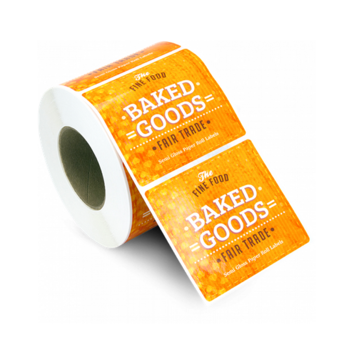 Custom Glossy Square Stickers for Premium Packaging