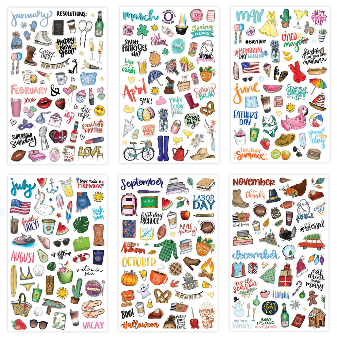 Festive Rectangular Note Sticker Ultimate Guide to Holiday Stickers for Planners, Calendars, and More
