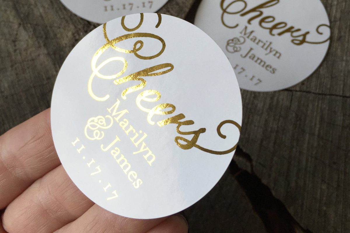 Custom Stickers for Business Logo or Text, Personalized Stickers, Business  Stickers Customize Logo, Gold Foil, Rose Gold, Silver, Round 