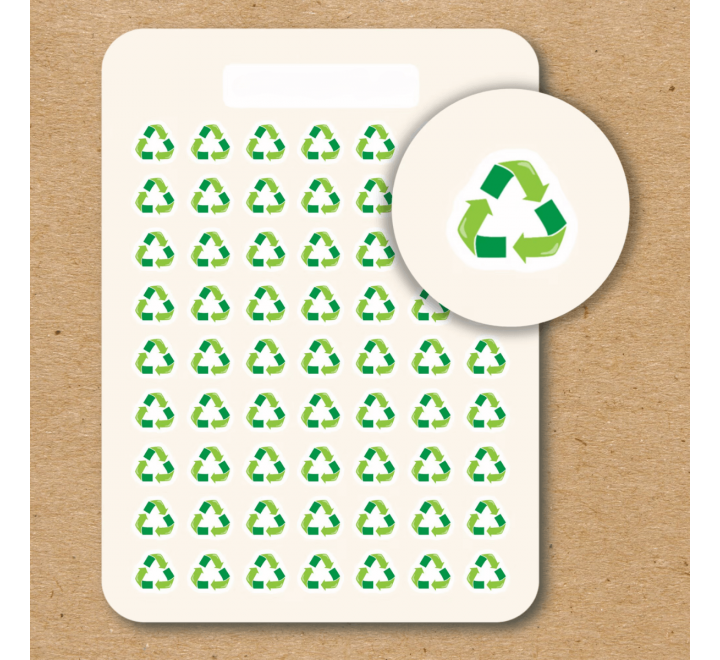 Recyclable Packaging Stickers - Gallery Image