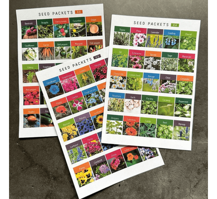 Seed Packet Stickers - Gallery Image