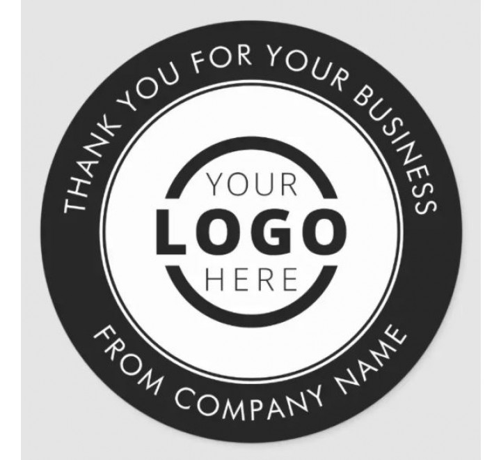 Round Business Logo Stickers