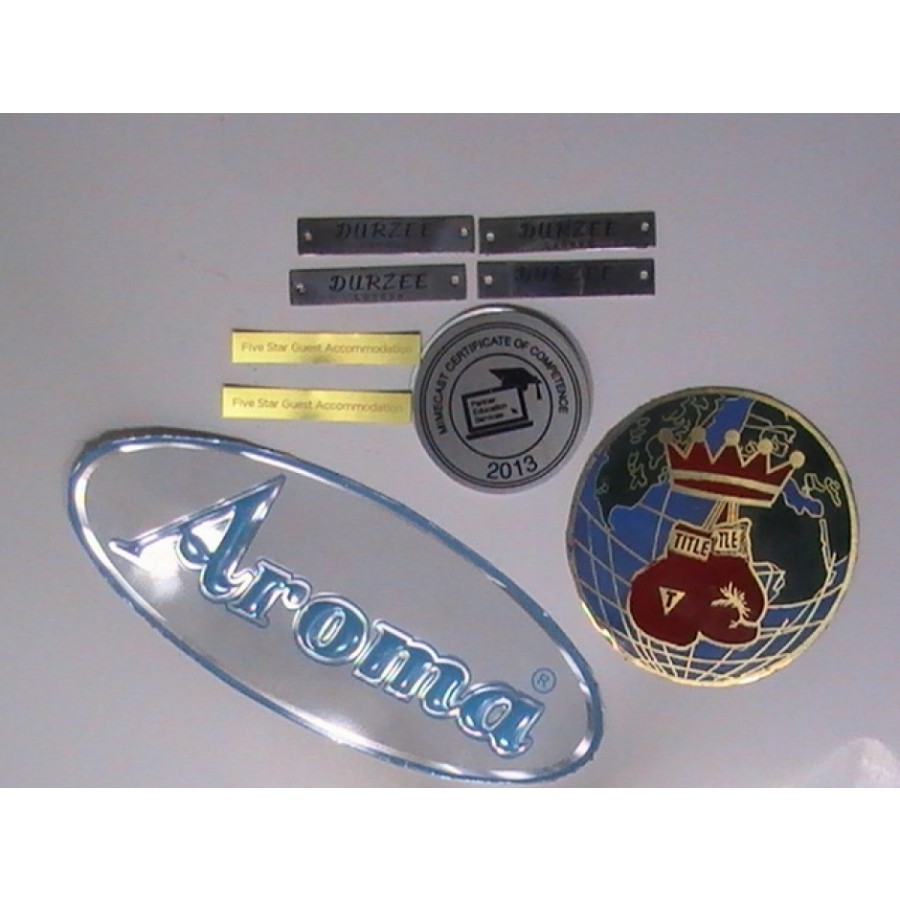 Octagon Metal Stickers