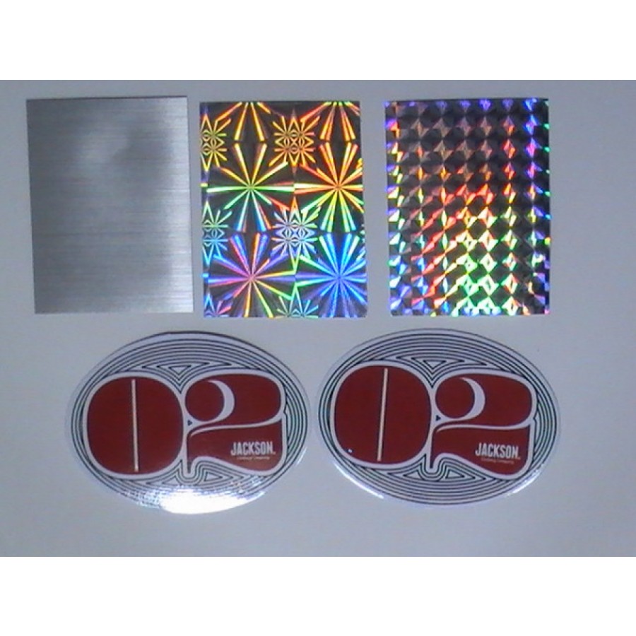 Oval Metallic Stickers