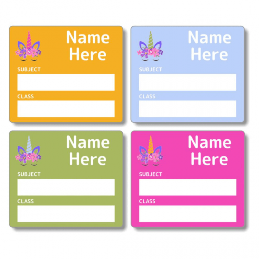 School Name Labels