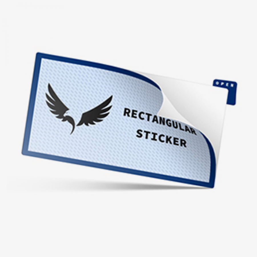Rectangular Business Logo Stickers