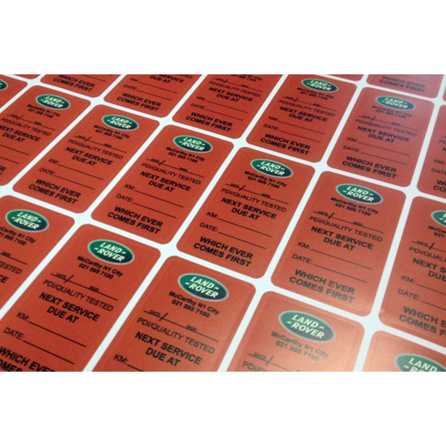 Rectangular Vinyl Labels