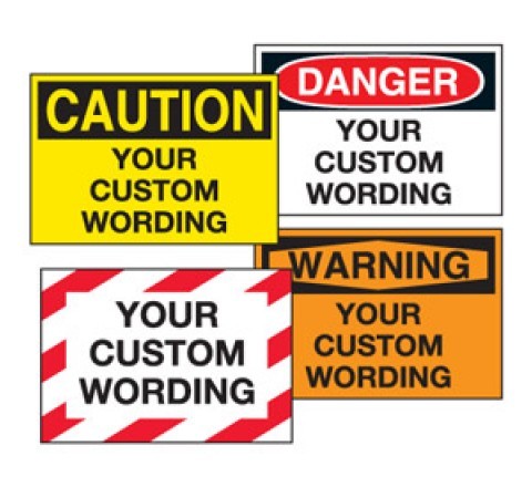 Warning stickers