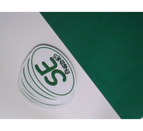 Green Colour Metallic Stickers