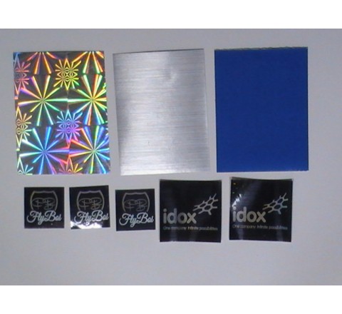 Blue Colour Metallic Stickers