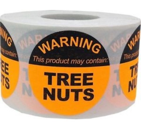 Round warning stickers
